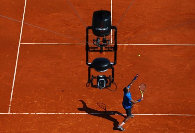 Máy quay Spidercam tại Roland Garros