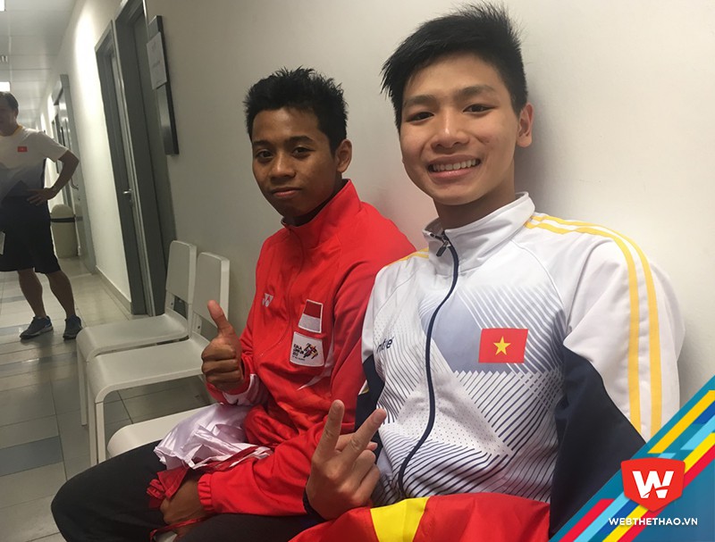 Nguyễn Hữu Kim sơn giành HCV 400m hỗn hợp tại SEA Games 29. Ảnh: Văn Nhân.