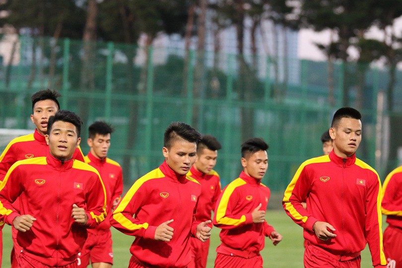 U20 Việt Nam sẵn sàng cho cuộc đối đầu với U20 new Zealand. Ảnh: VFF