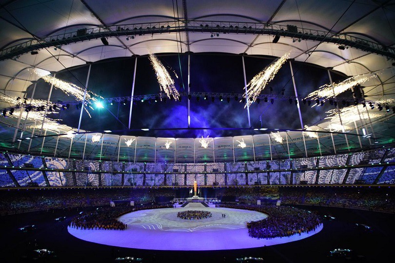 Một góc máy tuyệt đẹp ghi lại quang cảnh Lễ bế mạc SEA Games 29.
