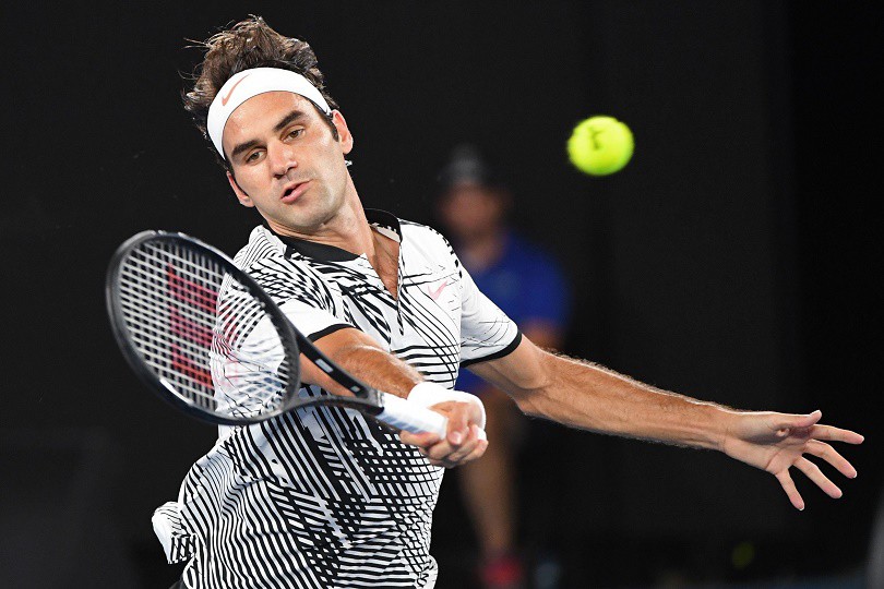 Roger Federer thi đấu như ''lên đồng'' trong set 1 và set 3.
