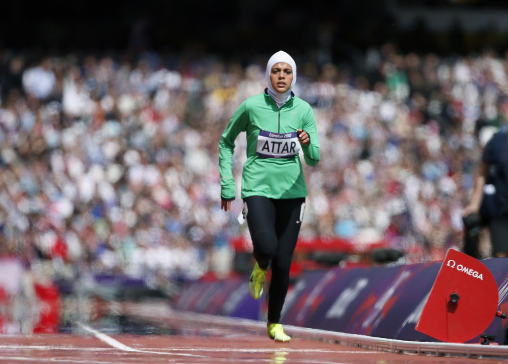 Sarah Attar là người phụ nữ đầu tiên đại diện cho Saudi Arabia thi đấu tịa một kỳ Olympic. 