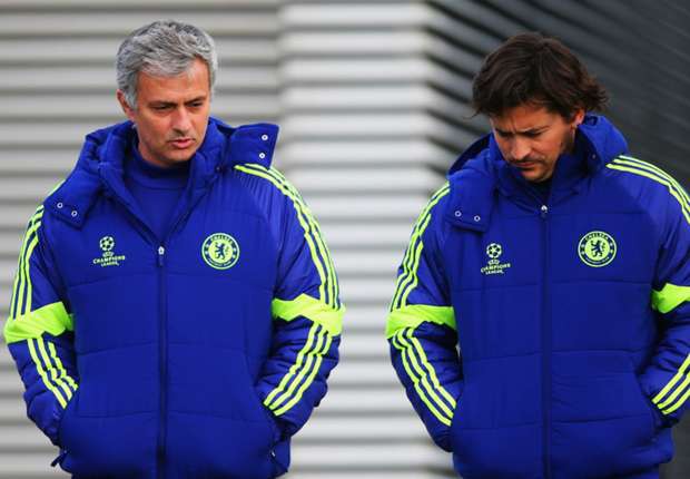 HLV Jose Mourinho và trợ lý Rui Faria.