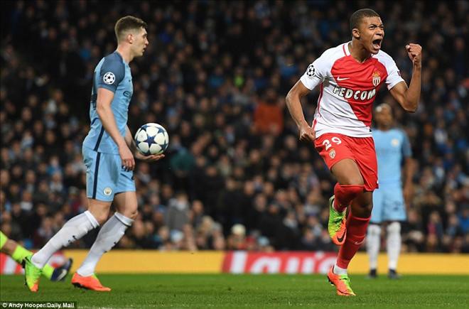 Kylian Mbappe mới ghi bàn vào lưới Man City tại Champions League.