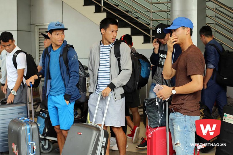 Nguyễn Hữu Anh Tài (giữa) sẽ thi đấu tại K3 League từ mùa 2017. Ảnh: Anh Khoa.