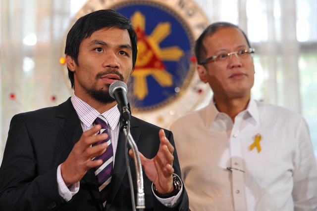 Manny Pacquiao gửi lời chúc tới các VĐV Philippines tham dự SEA Games 29. Ảnh: Daily Pakistan.