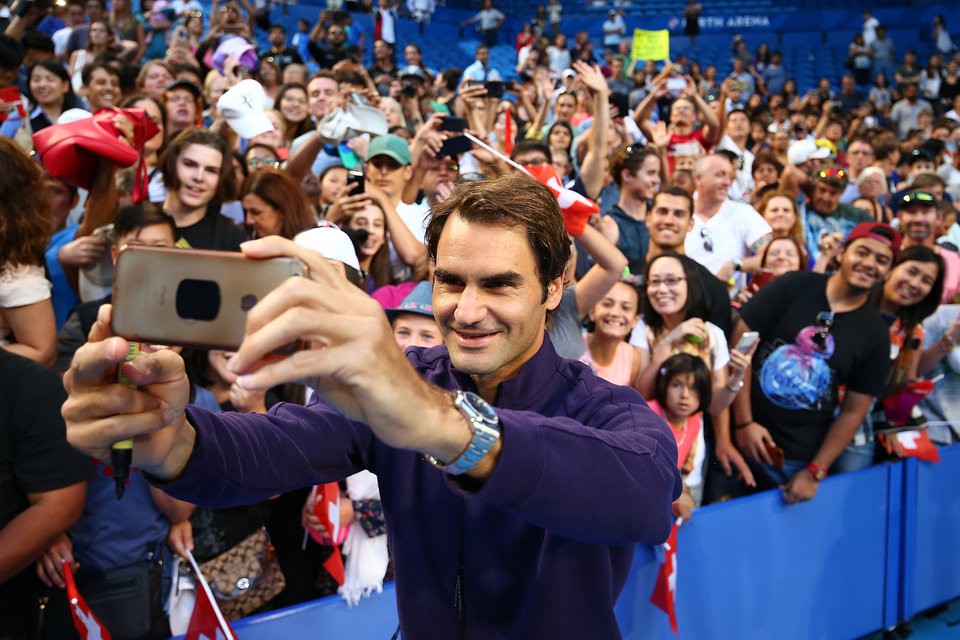 Hình ảnh: Federer luôn vận động để làm mới chính mình