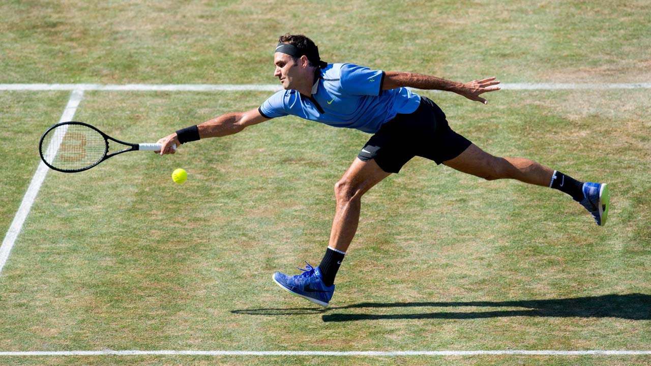 Hình ảnh: Federer sẽ có được thành công ở mặt sân cỏ ưa thích?