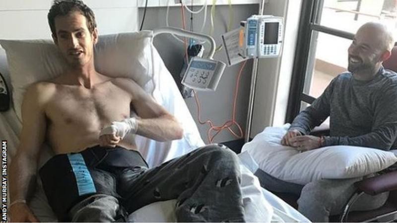 Hình ảnh: Murray tiến hành phẫu thuật chữa chấn thương hông ở Australia