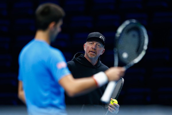 Hình ảnh: Boris Becker giúp Djokovic khi còn làm việc chung