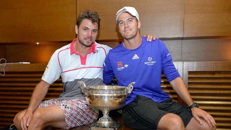 Magnus Norman (phải) cần thêm cộng sự để giúp Wawrinka vô địch Wimbledon