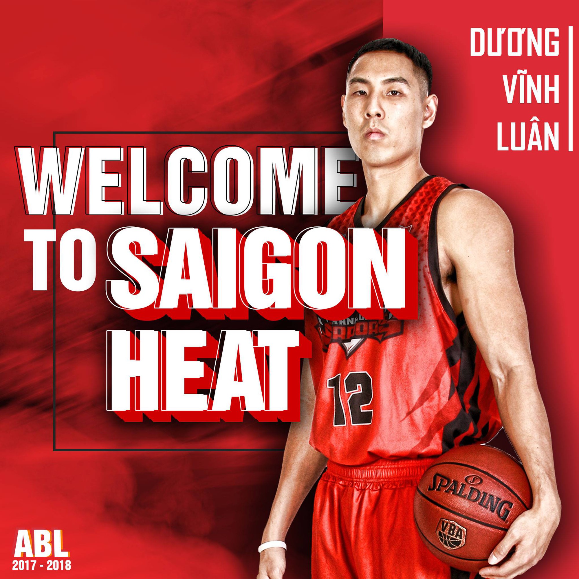 Thông báo chính thức của Saigon Heat về Dương Vĩnh Luân. Đây là bản hợp đồng bất ngờ nhất của Saigon Heat. Ảnh: Saigon Heat.