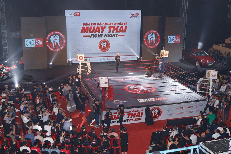 Đêm Fight Night do Liên đoàn Muay TP.HCM kết hợp với Tập đoàn CMG.ASIA tổ chức trong khuôn khổ sự kiện triển lãm thể hình và giải trí LEEP ASIA 2017.