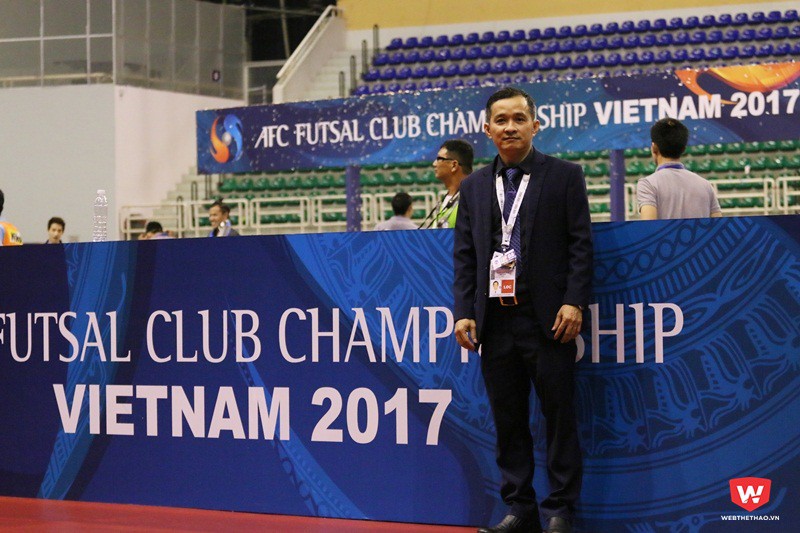 Bác sỹ Trương Công Dũng từng làm giám sát y tế ở Giải futsal CLB châu Á 2017. Ảnh: Quang Thịnh.