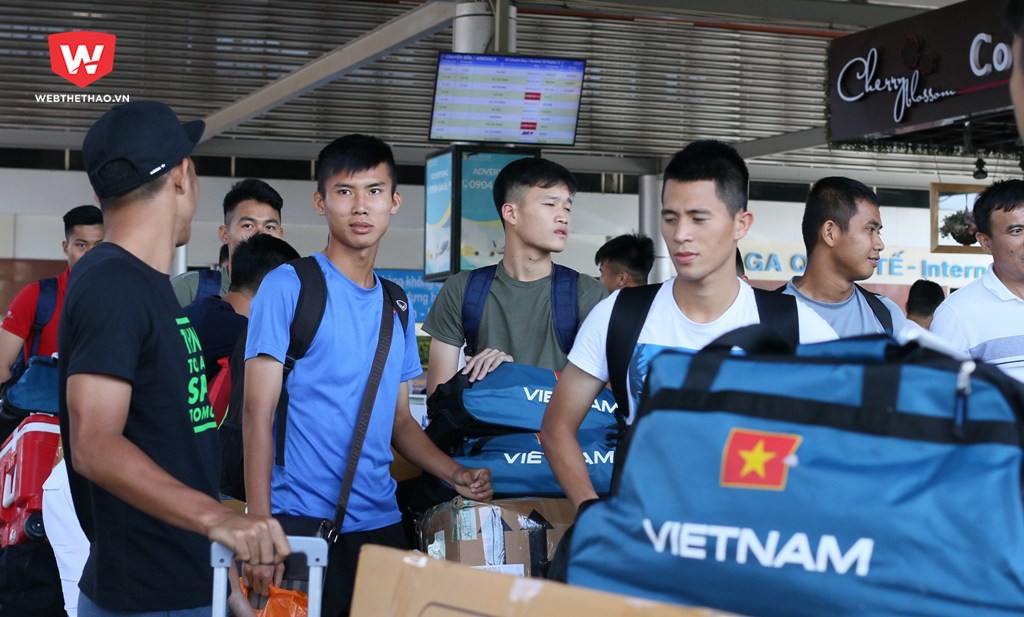 U20 Việt Nam lại phải di chuyển nhiều khi dự U20 World Cup. Ảnh: Quang Thịnh.