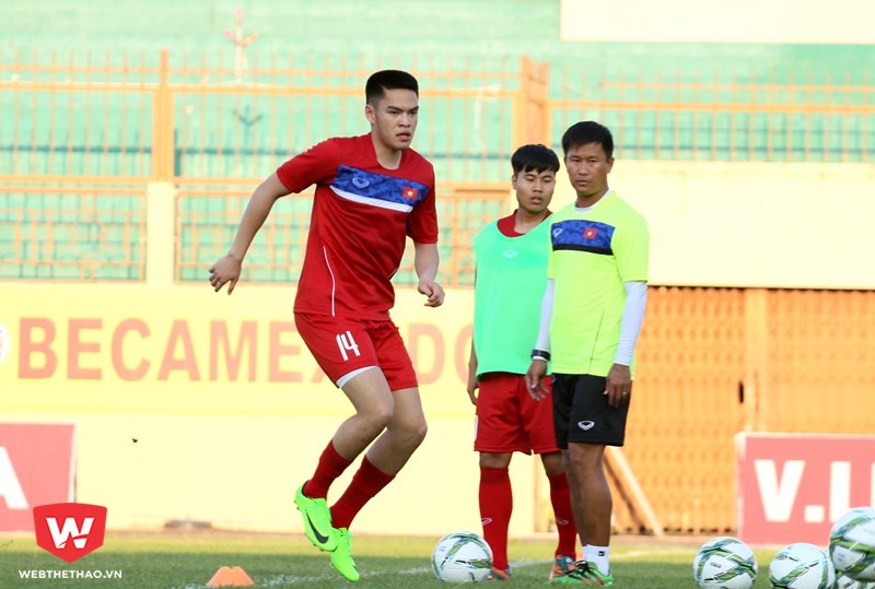 Tony Tuấn Anh là cầu thủ đầu tiên bị loại trong đội hình 30 cầu thủ U20 Việt Nam. Ảnh: Quang Thịnh.