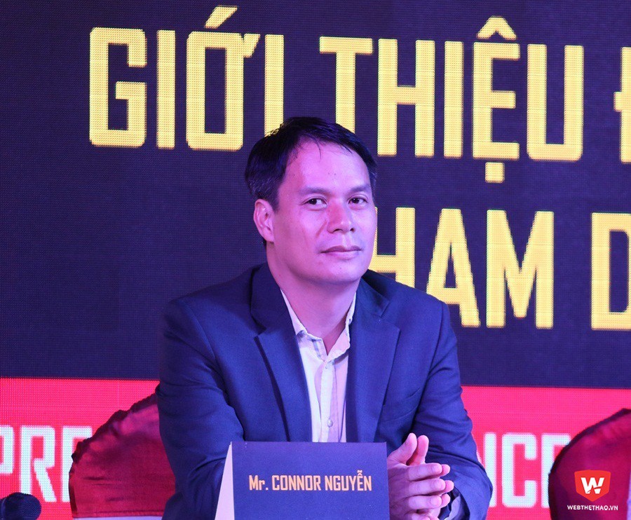 Ông Connor Nguyễn đang cố gắng sắp xếp một trận đấu giao hữu cho Saigon Heat trước thềm ABL 2017-2018. Ảnh: Quang Thịnh.