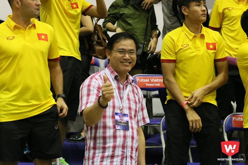 Ông bầu futsal Trần Anh Tú hướng đến chiến lược phát triển bóng rổ dài hạn và chuyên nghiệp. Ảnh: Quang Thịnh.