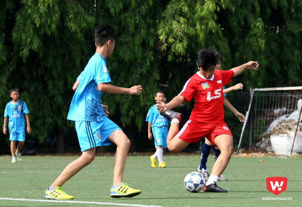 Festival U13 Bóng đá học đường KV TPHCM sẽ khép lại vào sáng 14/5/2017 tại sân Tiểu Ngư. Ảnh: Quang Thịnh.