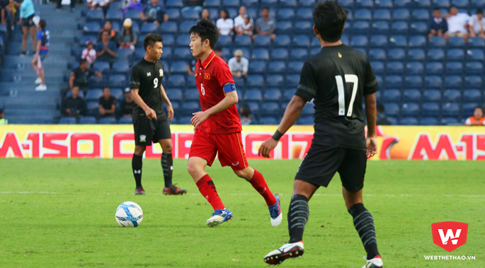 Vai trò đội trưởng của Xuân Trường vẫn còn rất mờ nhạt tại U23 Việt Nam. Ảnh: Quang Thịnh.