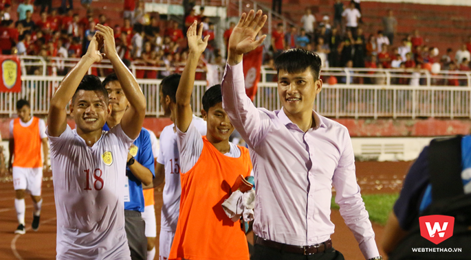 Quyền chủ tịch Công Vinh hoàn thành bản hợp đồng quan trọng nhất cho CLB TP.HCM ở V.League 2018. Ảnh: Quang Thịnh.