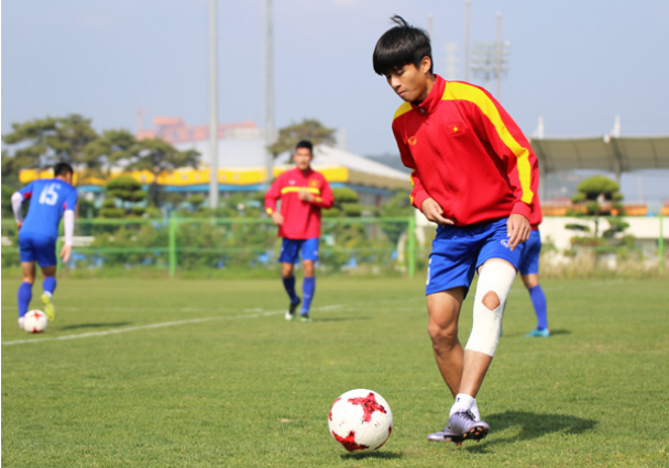 Thanh Hậu từng là thành viên U20 Việt Nam dự U20 Thế giới tại Hàn Quốc 2017. Ảnh: VFF.