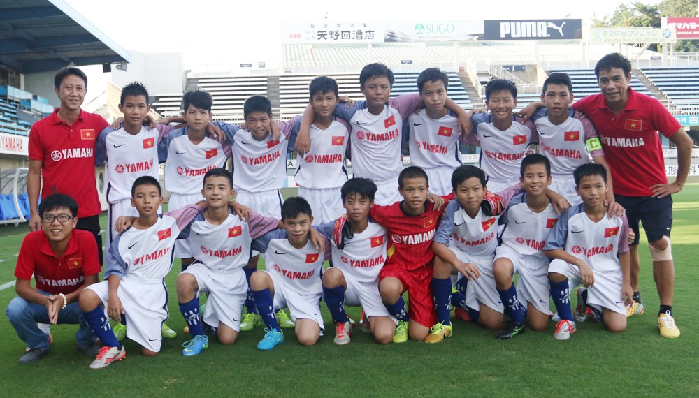 Chùm ảnh U.13 Yamaha trải nghiệm sân đấu dành cho J.League