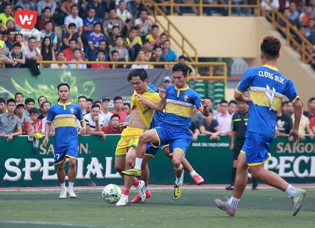 Trận đấu giữa Cường Quốc - Văn Minh cũng đáng để chờ đợi khi hai đội đang tạm dẫn đầu sau vòng 1. Ảnh Hải Đăng
