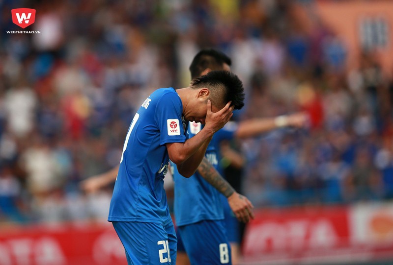 Vấn đề của T.Quảng Ninh hiện tại là phải giải toả được tâm lý cho các cầu thủ. Ảnh Hải Đăng