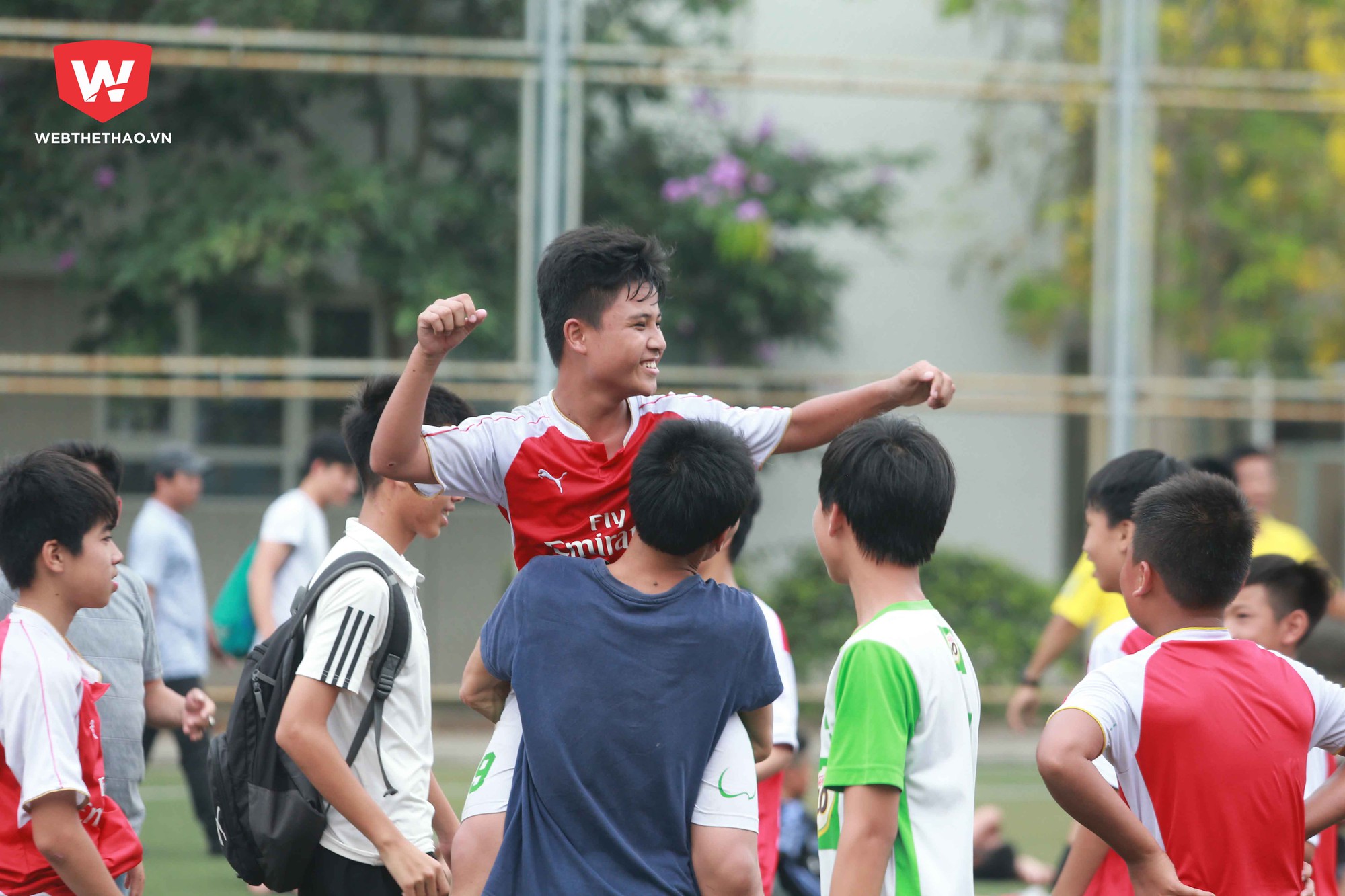Tiền vệ sinh năm 2014 trở thành người hùng trong chức vô địch của Phú Đô. Ảnh Hải Đăng