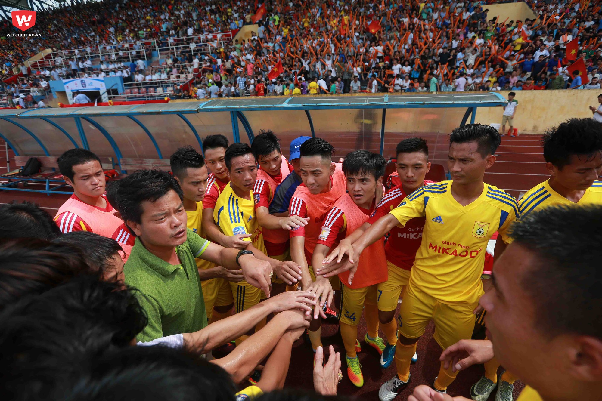 Nam Định sẽ không có quá nhiều xáo trộn về mặt lực lượng khi bước vào V.League 2018. Ảnh Hải Đăng
