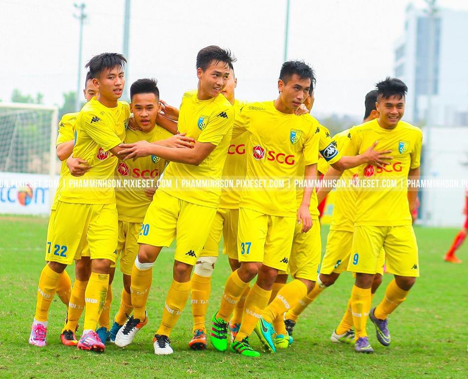 Hà Nội FC chứng minh họ là một trong những trung tâm đào tạo trẻ tốt nhất tại Việt Nam hiện tại. Ảnh Contras Hà Nội