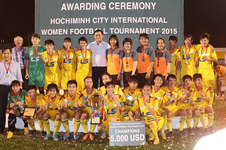 Nữ TP.HCM giành chức VĐ sau khi thắng ĐT Myanmar với tỷ số tối thiểu