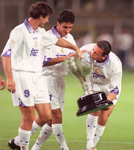 3 huyền thoại Suker, Raul và Mijatovic bên chức vô địch La Liga 1996/97