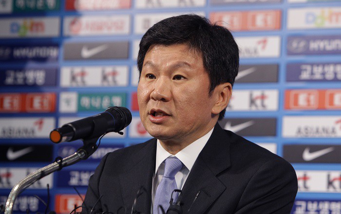 hình ảnh: Chủ tịch LĐBĐ Hàn Quốc Chung Mong Gyu mong muốn bóng đá Việt Nam sẽ vươn tầm châu Á.