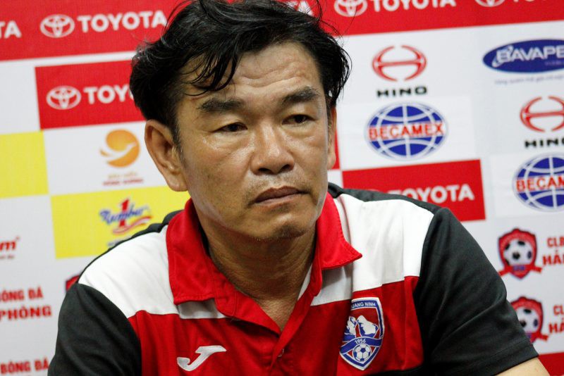 hình ảnh: HLV Phan Thanh Hùng khẳng định đội bóng của ông không hề ''nhả HAGL.