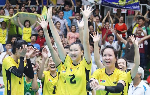 hình ảnh: VTV Bình Điền Long An trở thành tân vương bóng chuyền nữ Cúp Hùng Vương 2018.