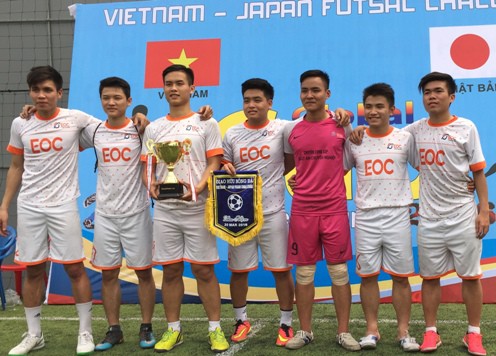 EOC vô địch giải futsal giao hữu VN - Nhật Bản 2016