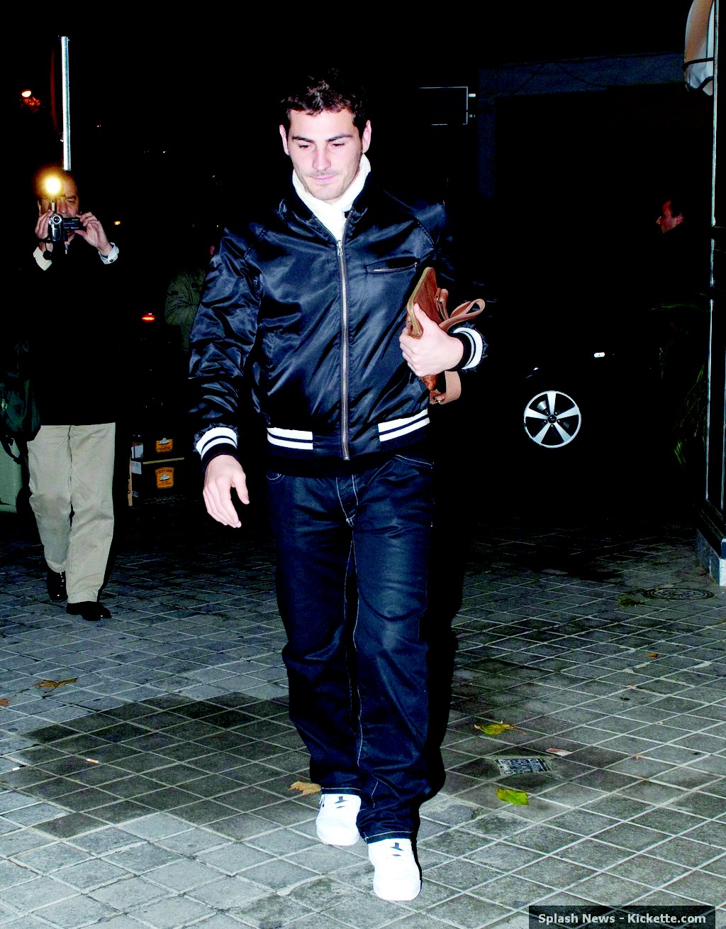 Real Madrid football players go for dinner in Madrid