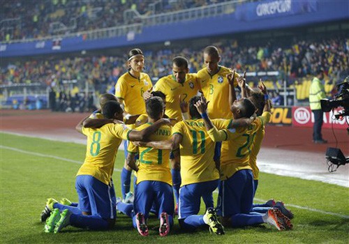 Pha ăn mừng cuối cùng của Brazil tại Copa America lần này
