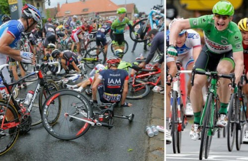 Chặng 5 tour De France: Mark Cavendish lại thua nước rút
