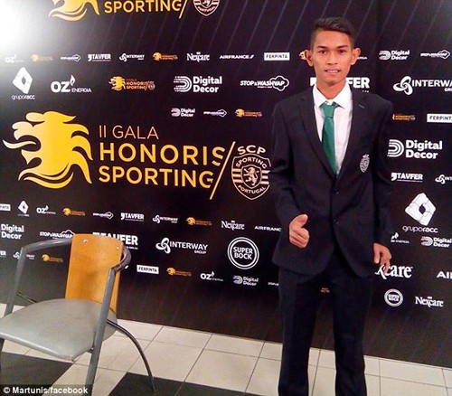 Nay đã chính thức là tuyển thủ U-19 CLB Sporting Lisbon