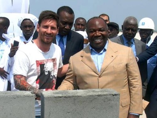 Messi làm ăn với con trai Tổng thống Gabon