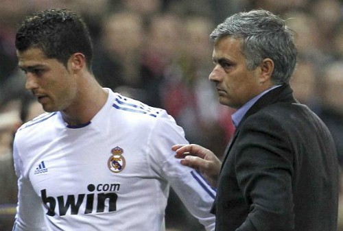 Ronaldo và Mourinho ngày còn ở Real.