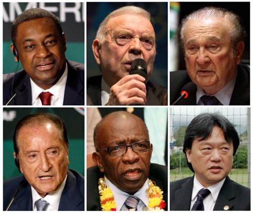 Chân dung 6 quan chức FIFA bị bắt giữ.
