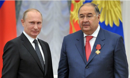 Ông Usmanov và Tổng thống Nga Putin.