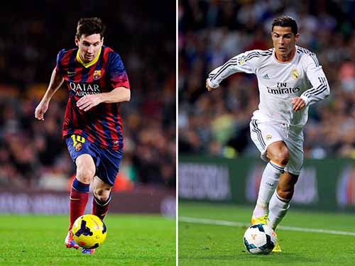 Ronaldo, Messi nhận lương ngang nhau 