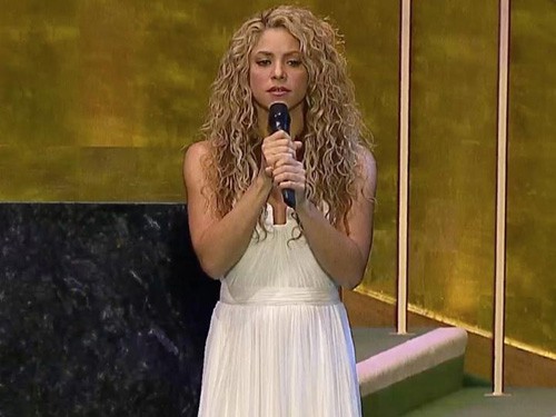 Shakira kêu gọi chống đói nghèo tại Hội nghị Liên hợp quốc