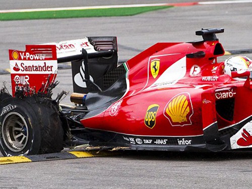 Pirelli công bố bằng chứng vụ nổ lốp của Vettel