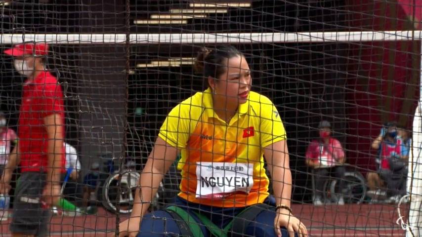 Nguyễn Thị Hải có SB ném đĩa ngồi F57 Paralympic Tokyo, chưa đủ giành huy chương